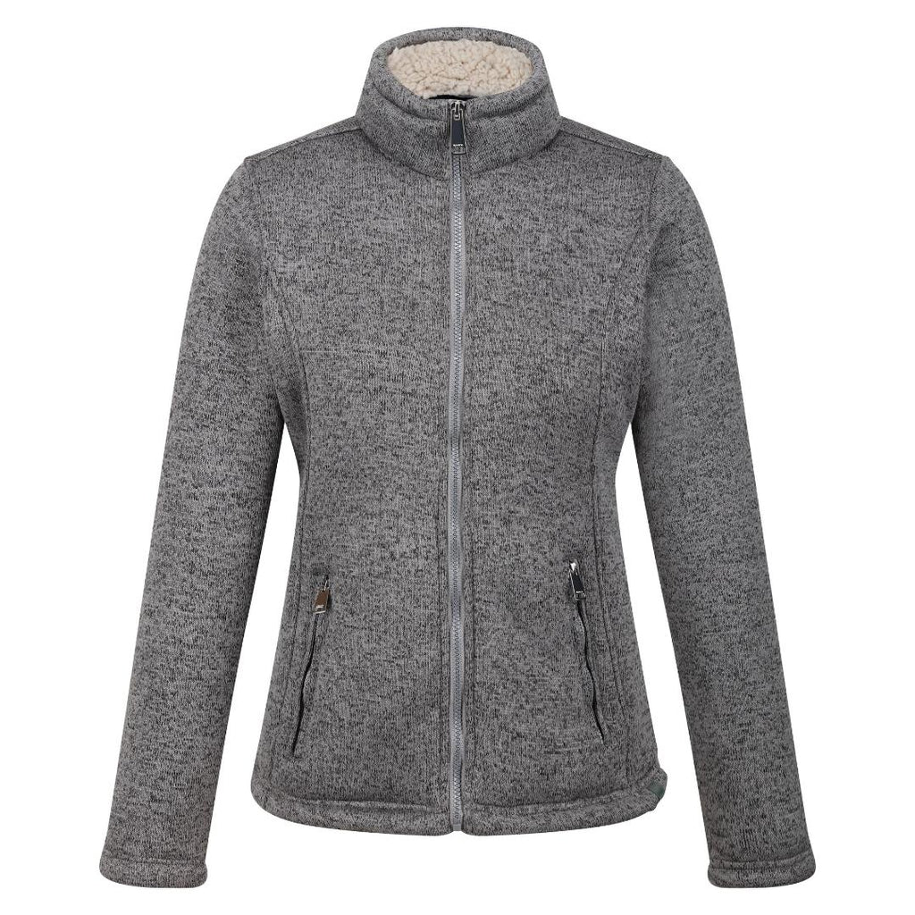 Regatta Women's Razia II Full Zip Bonded Fleece - Storm Grey - Beales department store