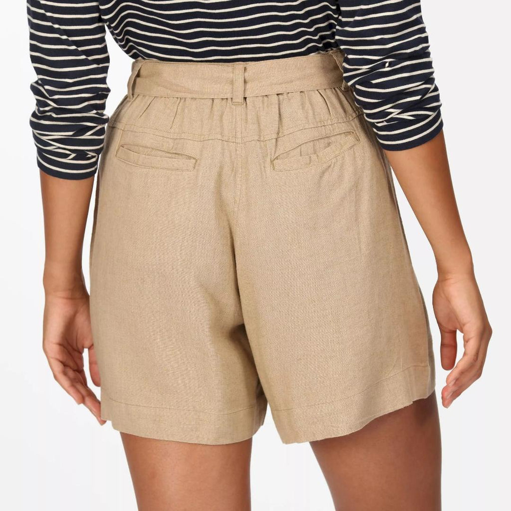 Regatta Women's Sabela Paper Bag Waist Shorts - Sesame - Beales department store