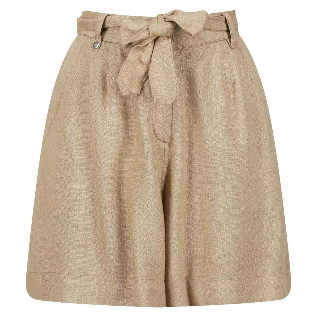 Regatta Women's Sabela Paper Bag Waist Shorts - Sesame - Beales department store