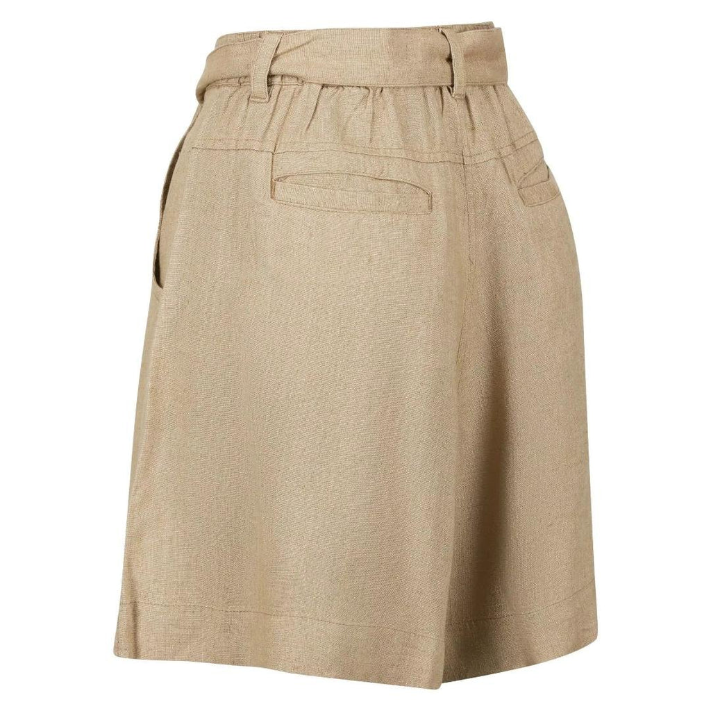 Regatta Women's Sabela Paper Bag Waist Shorts - Sesame - Beales department store