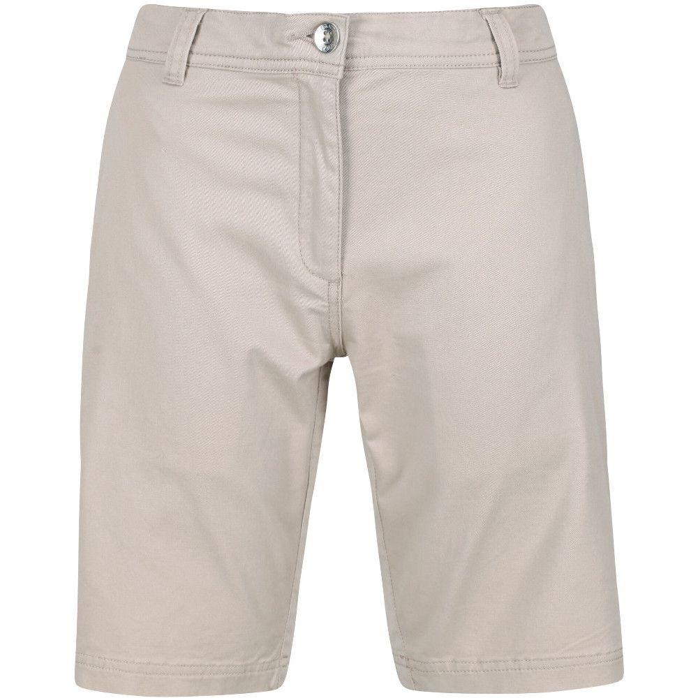 Regatta Women's Salana Coolweave Cotton Shorts - Cobblestone - Beales department store