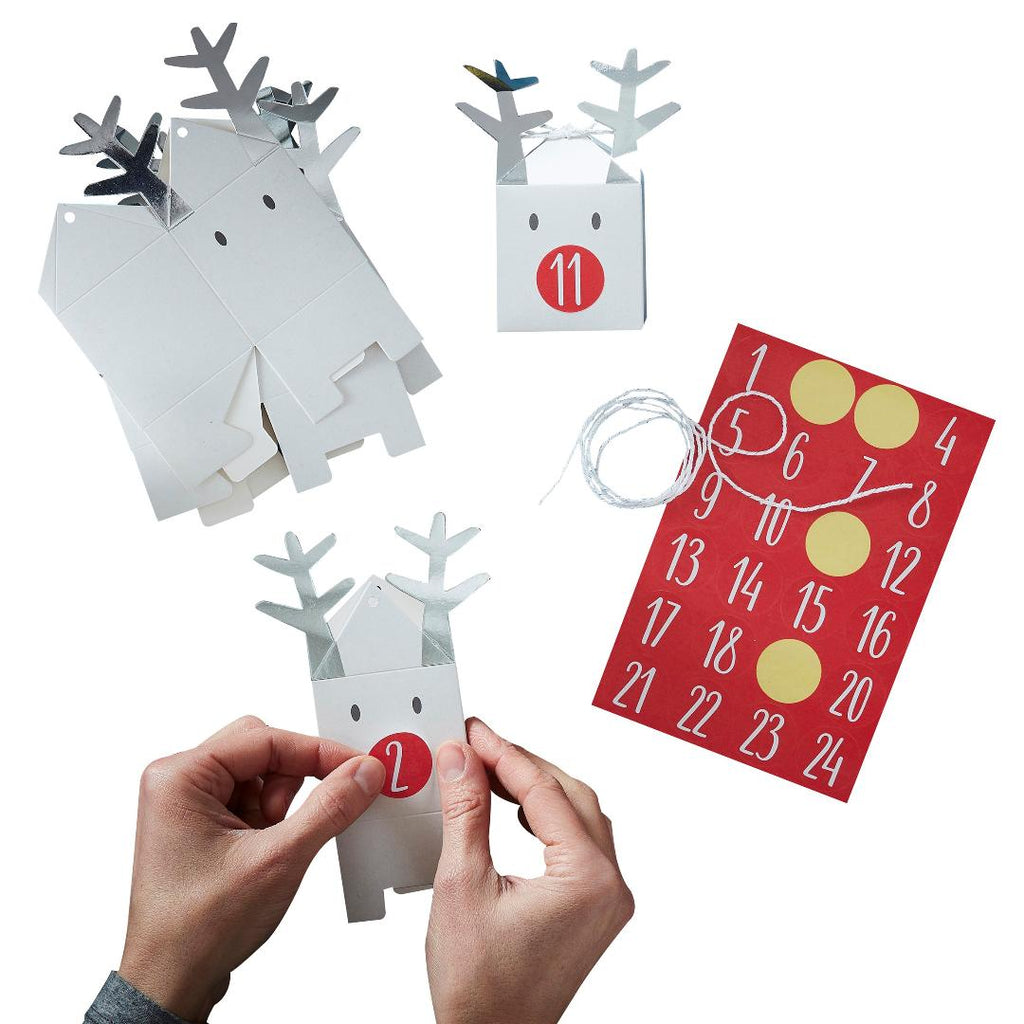 Reindeer Christmas Advent Calendar Boxes - Beales department store