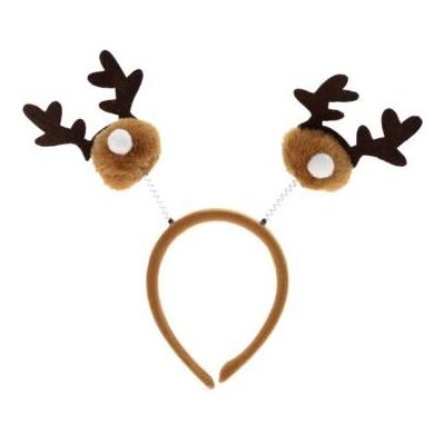 Reindeer Headband 28cm Beige - Beales department store