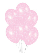 First Holy Communion Pink Balloons - 11" Latex (6pk)