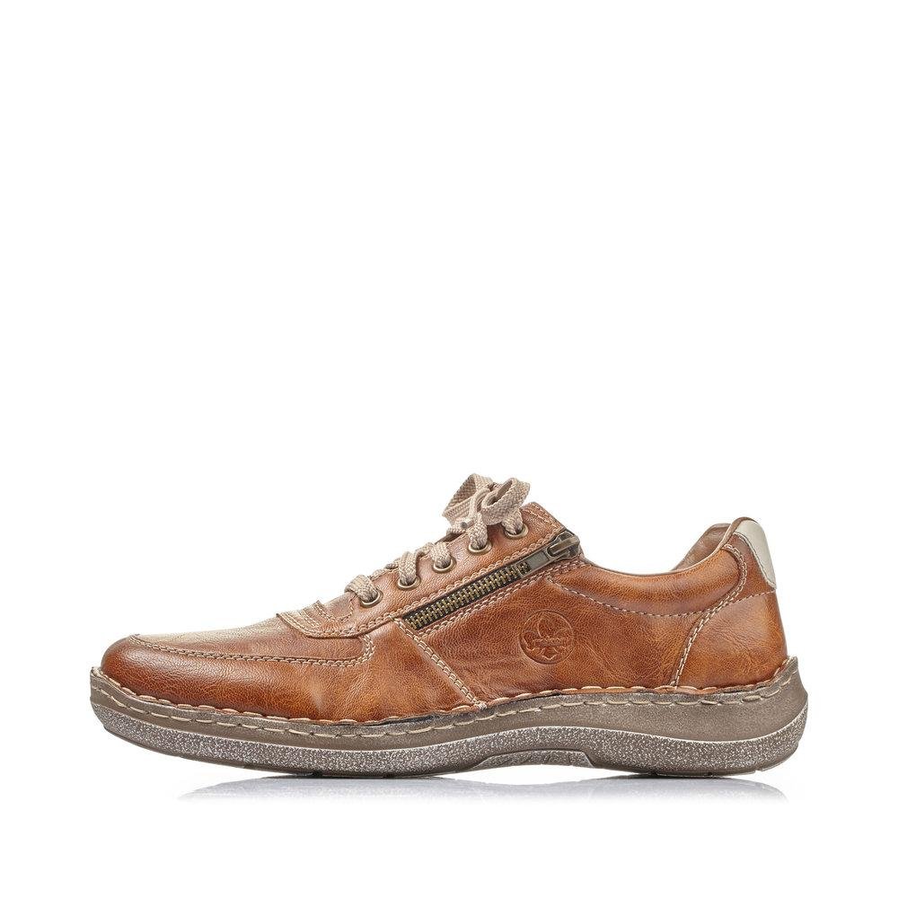 Rieker 03030 - 25 Men's Brown Zipper Shoes - Beales department store