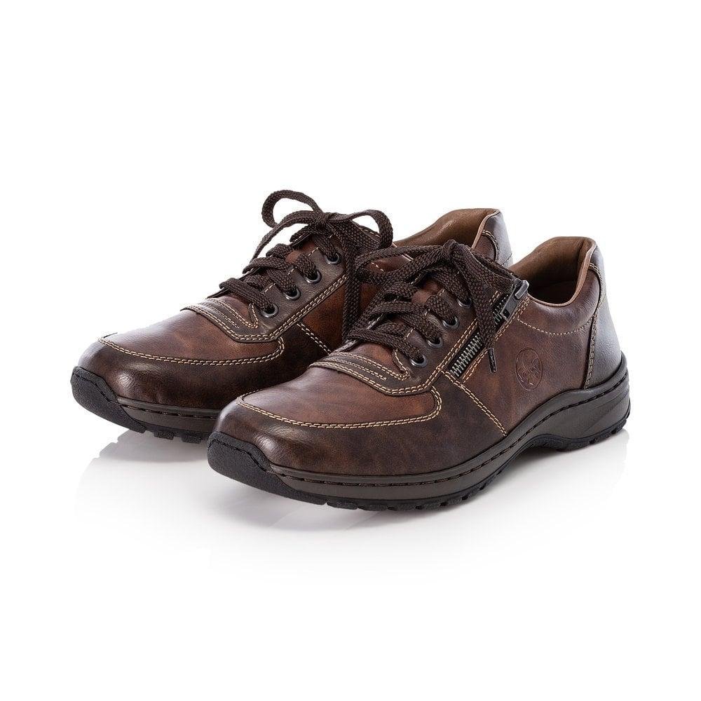 Rieker 03329-25 Men's Brown Lace Up Shoes - Beales department store