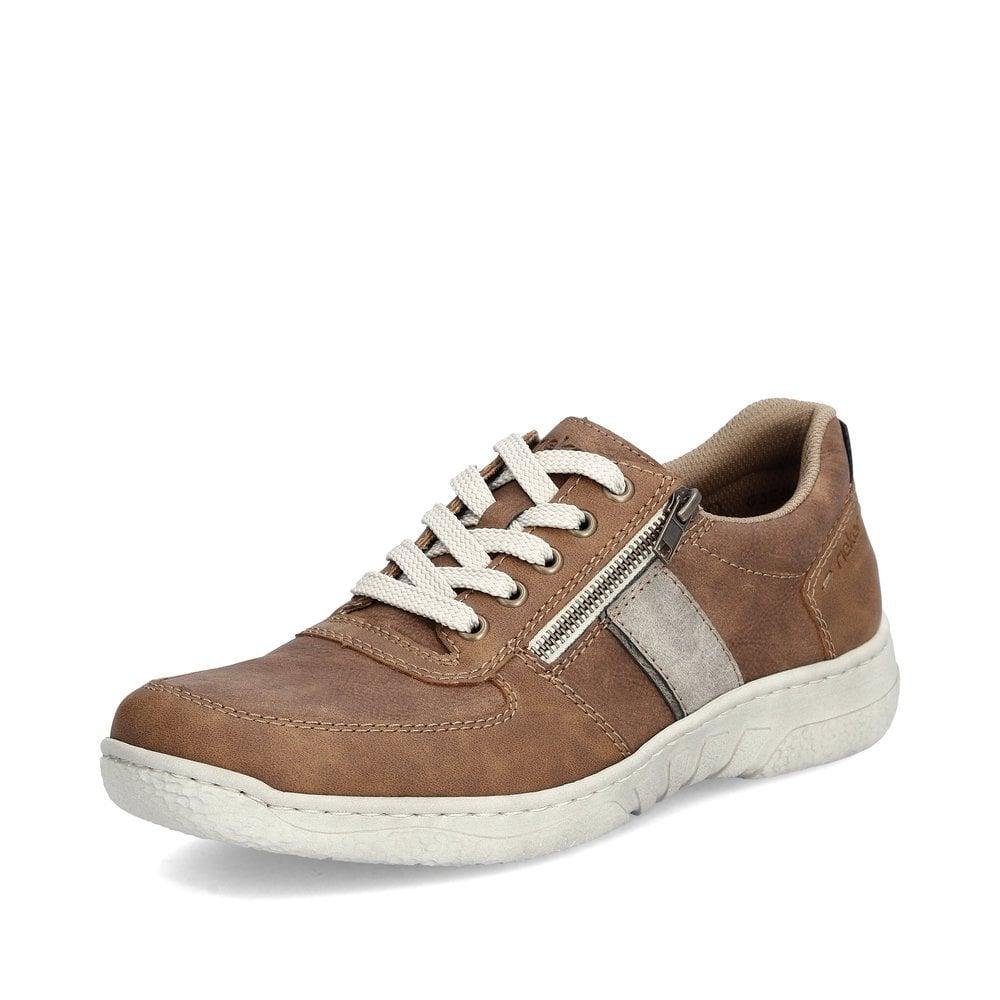 Rieker 03500 - 24 Sascha Mens Shoes - Brown - Beales department store