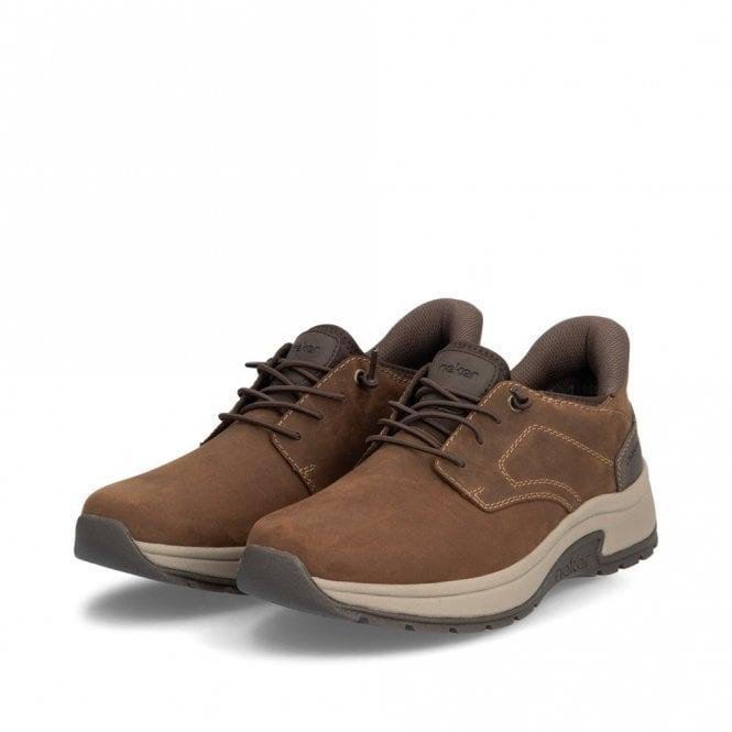 Rieker 11050 Men's Lace - up Shoes - Brown - Beales department store