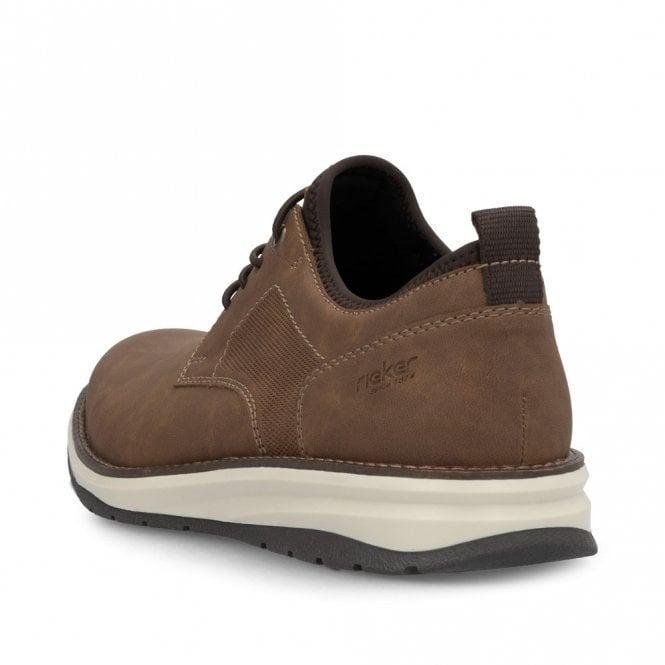 Rieker 14702 Men's Lace - Up Shoes - Brown - Beales department store