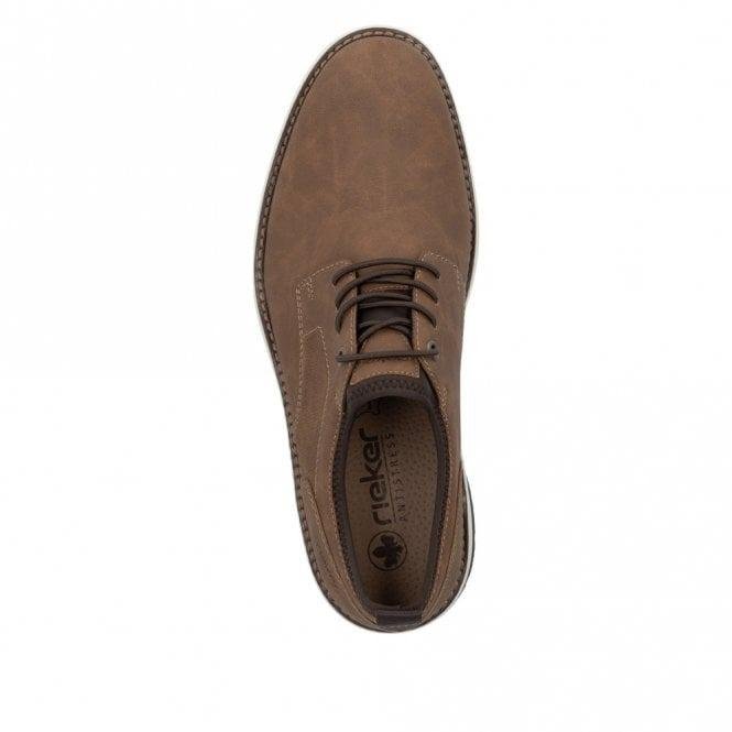 Rieker 14702 Men's Lace - Up Shoes - Brown - Beales department store