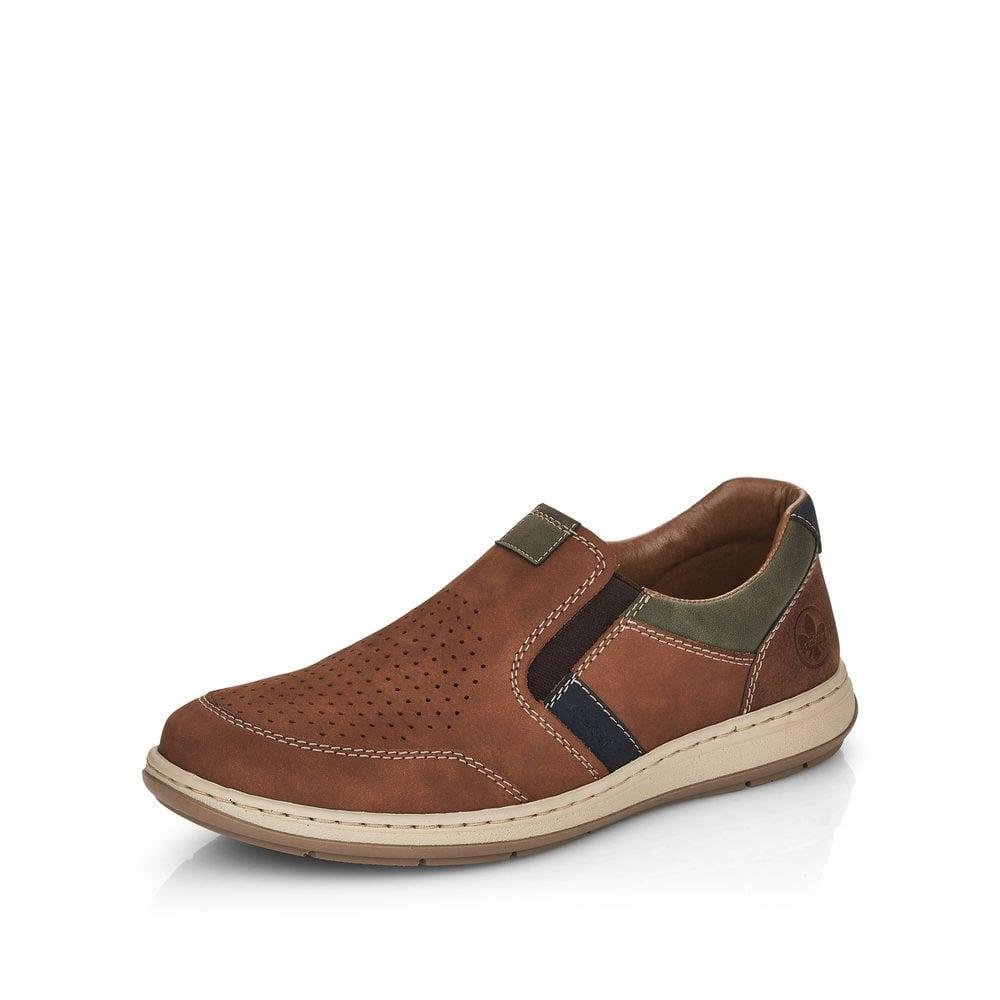 Rieker 17371 - 25 Randall Mens Shoes - Brown - Beales department store