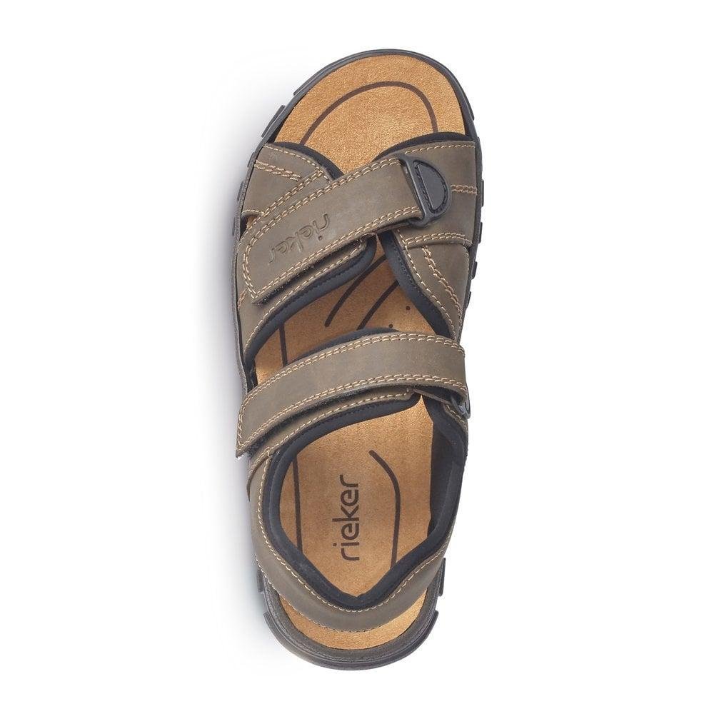 Rieker 25051 - 27 Men's Hook & Loop Sandals - Beales department store