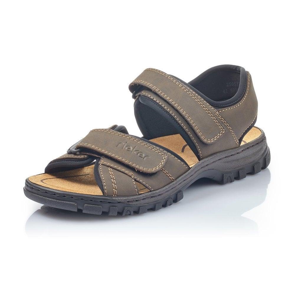 Rieker 25051 - 27 Men's Hook & Loop Sandals - Beales department store