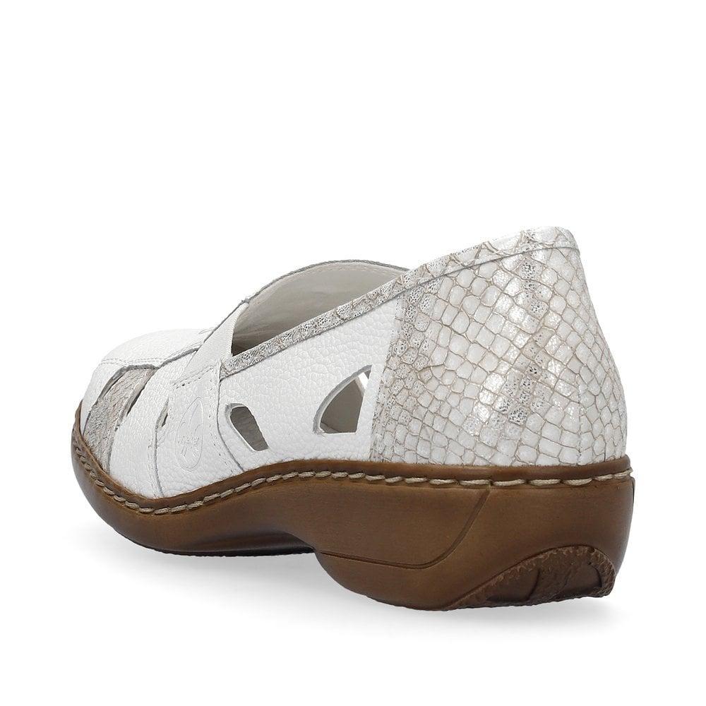 Rieker 41385-80 Doris Womens Shoes - White - Beales department store