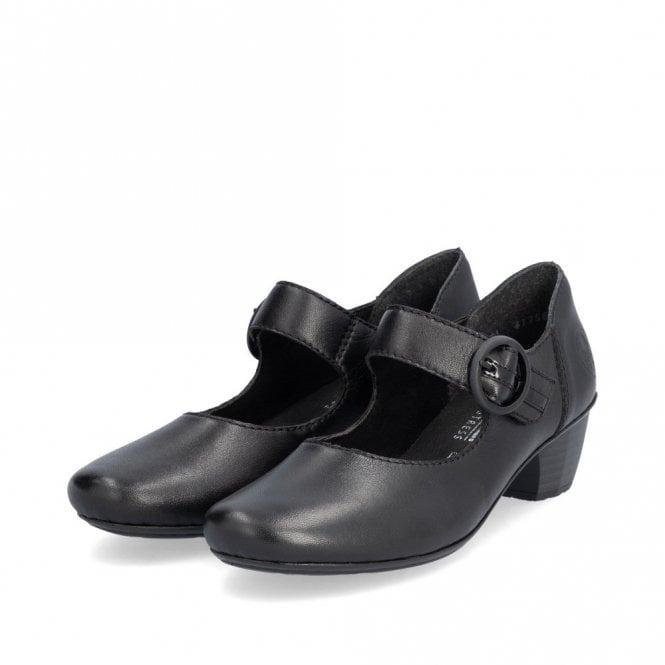 Rieker 41756 Ladies Shoes - Black - Beales department store