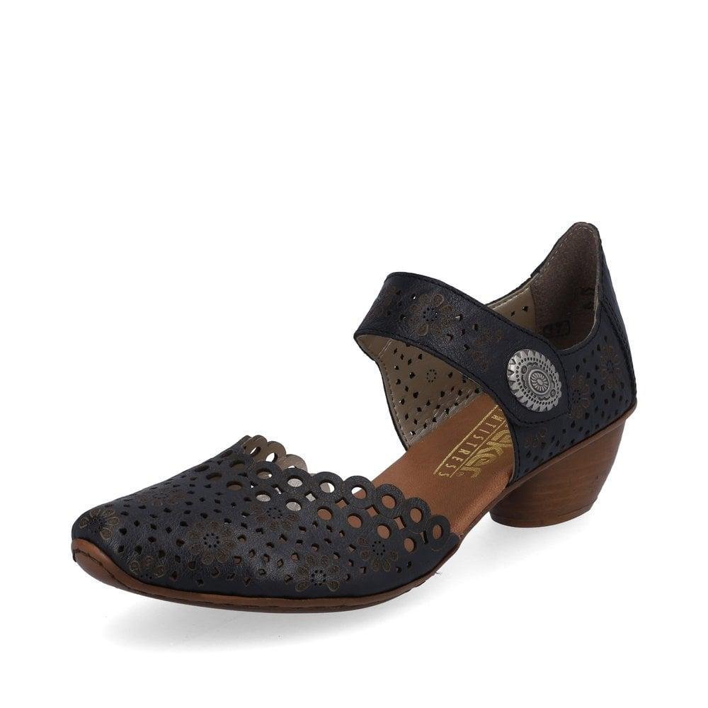 Rieker 43753-14 Mirjam Womens Shoes - Blue - Beales department store