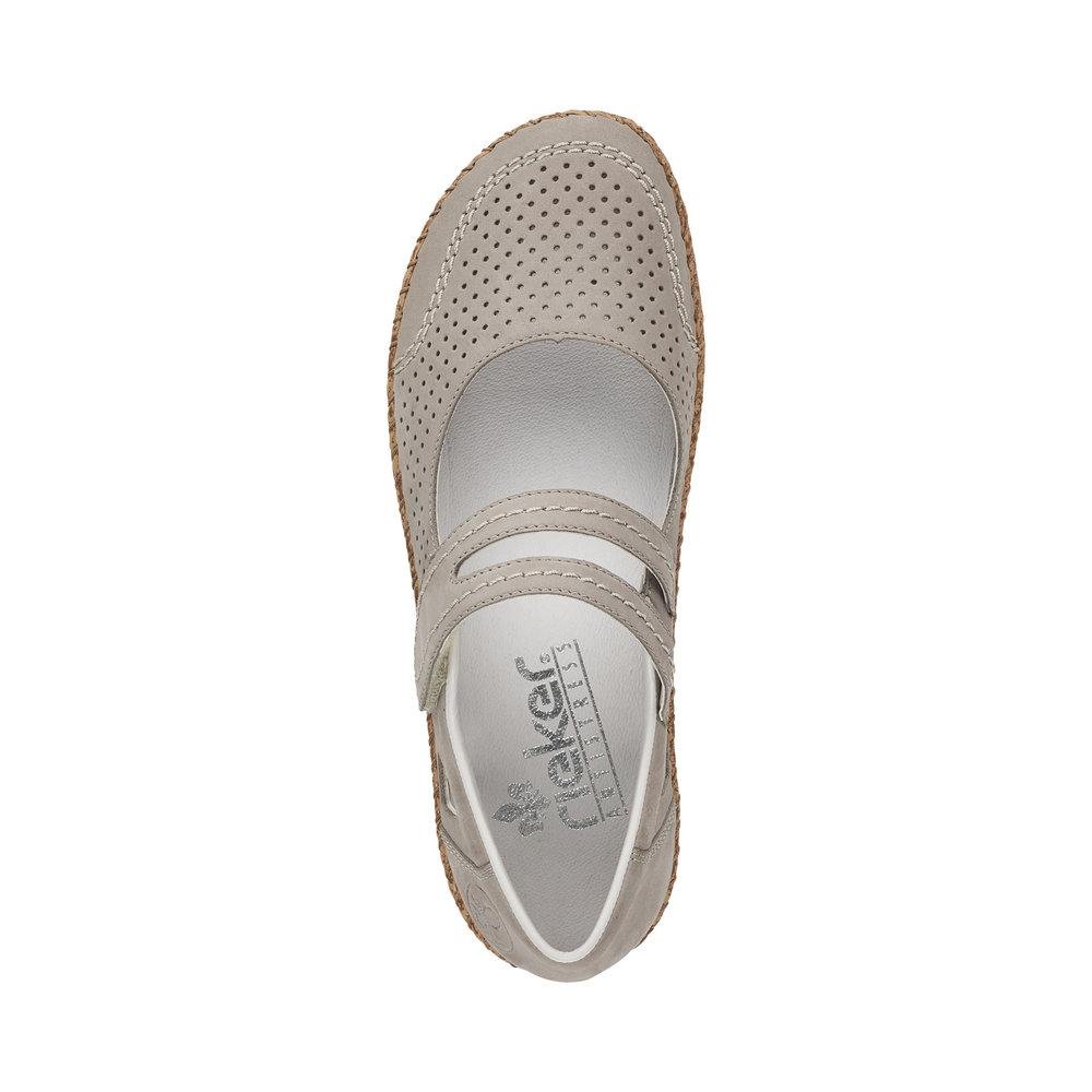 Rieker 44885-40 Ladies Cindy Grey Slip On Shoes - Beales department store