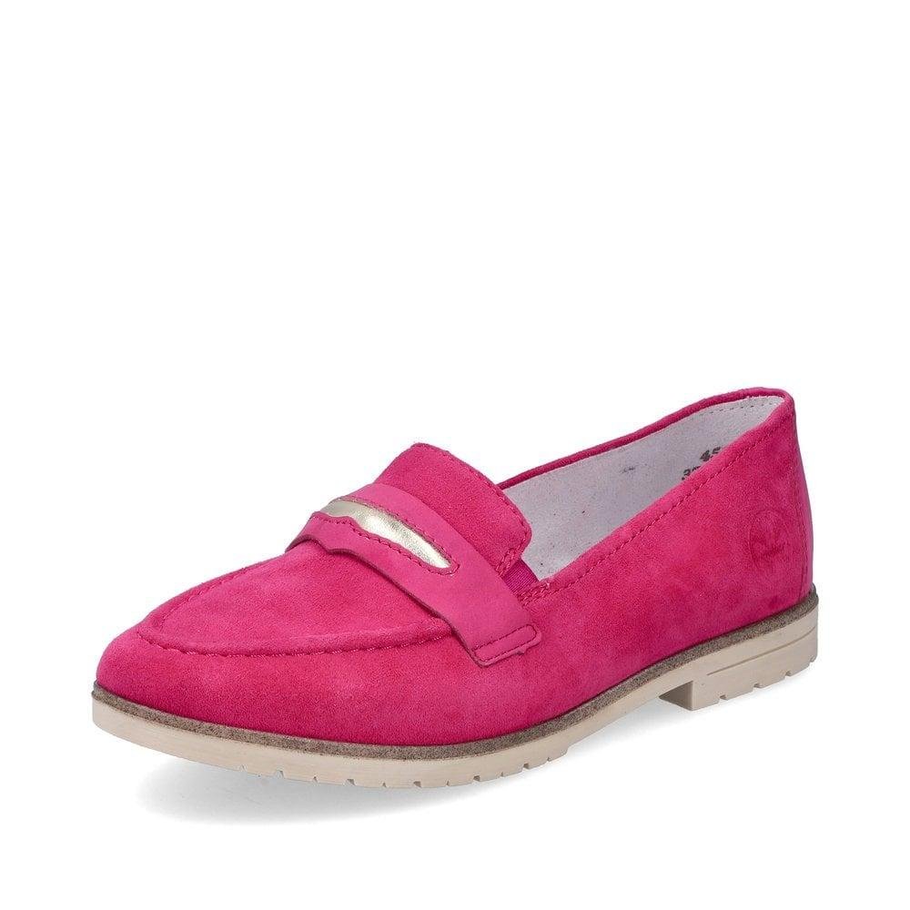 Rieker 45301-31 Aurica Womens Shoes - Rose - Beales department store