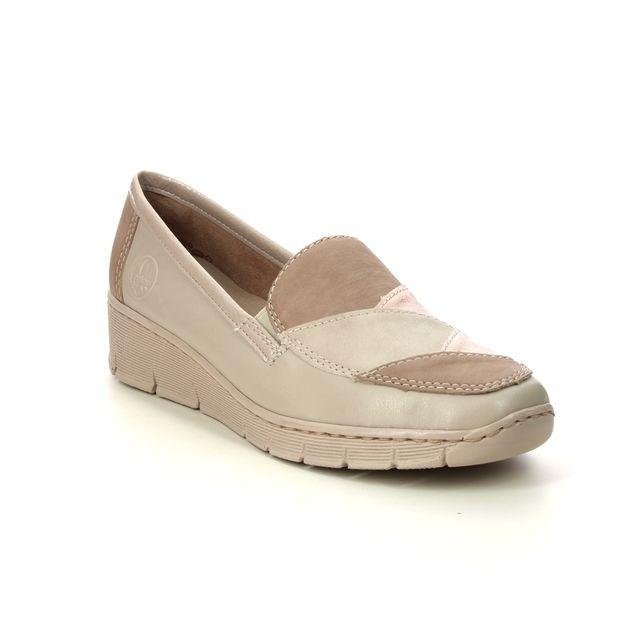 Rieker 53785-60 Doris Womens Shoes - Beige - Beales department store