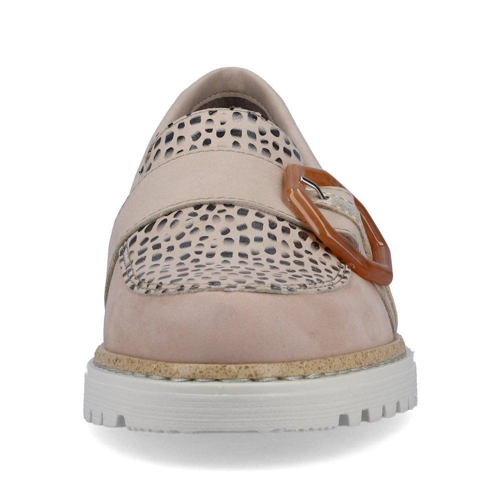 Rieker 54864 - 60 Ulla Womens Shoes - Beige - Beales department store