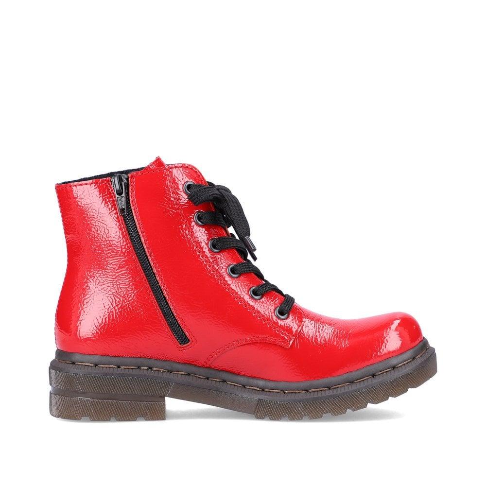 Rieker 78240-33 Paris Womens Boots - Red - Beales department store
