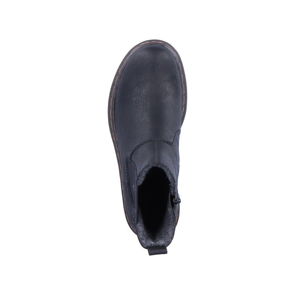 Rieker 78292-00 Paris Womens Boots - Black - Beales department store