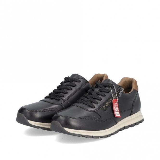 Rieker B0504 Men's Trainers - Black - Beales department store