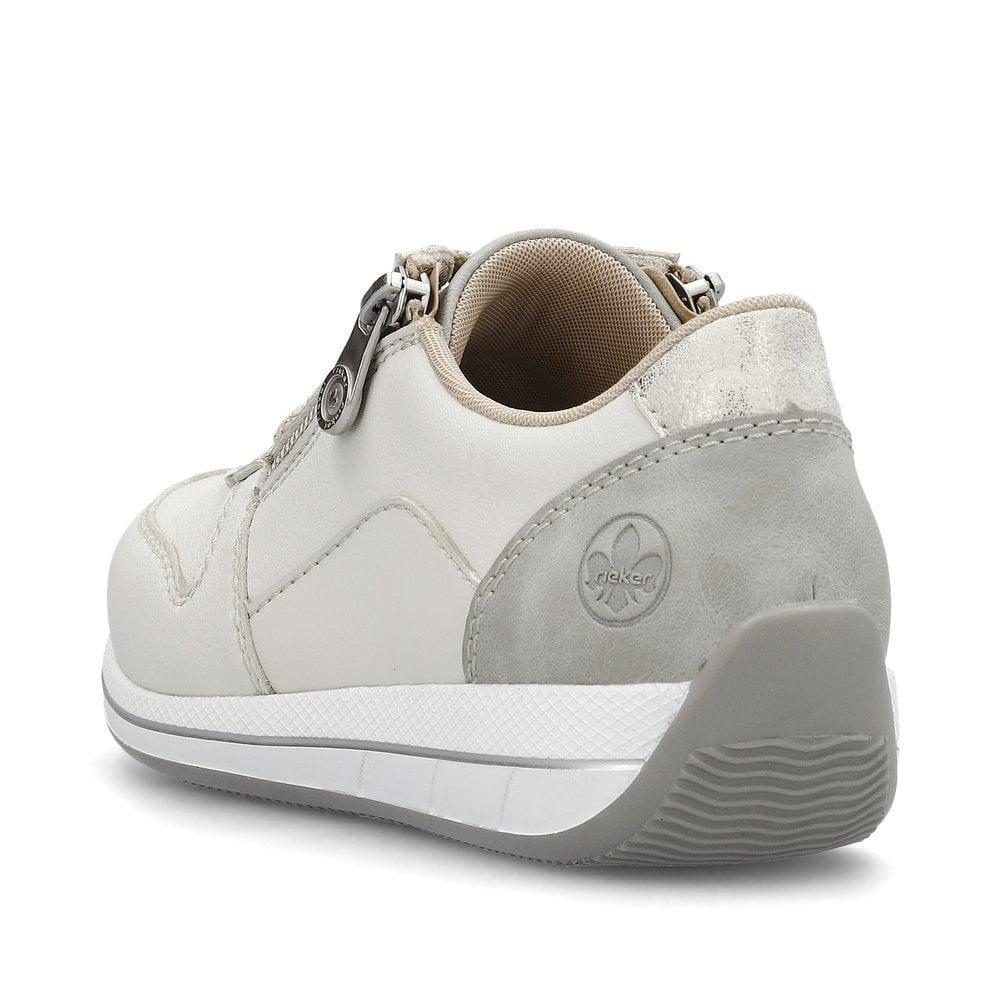 Rieker Dena Womens Shoes - White Combination - Beales department store