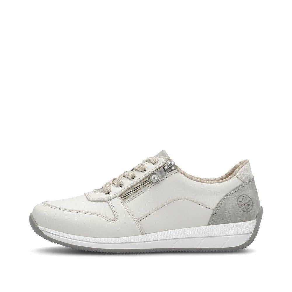 Rieker Dena Womens Shoes - White Combination - Beales department store