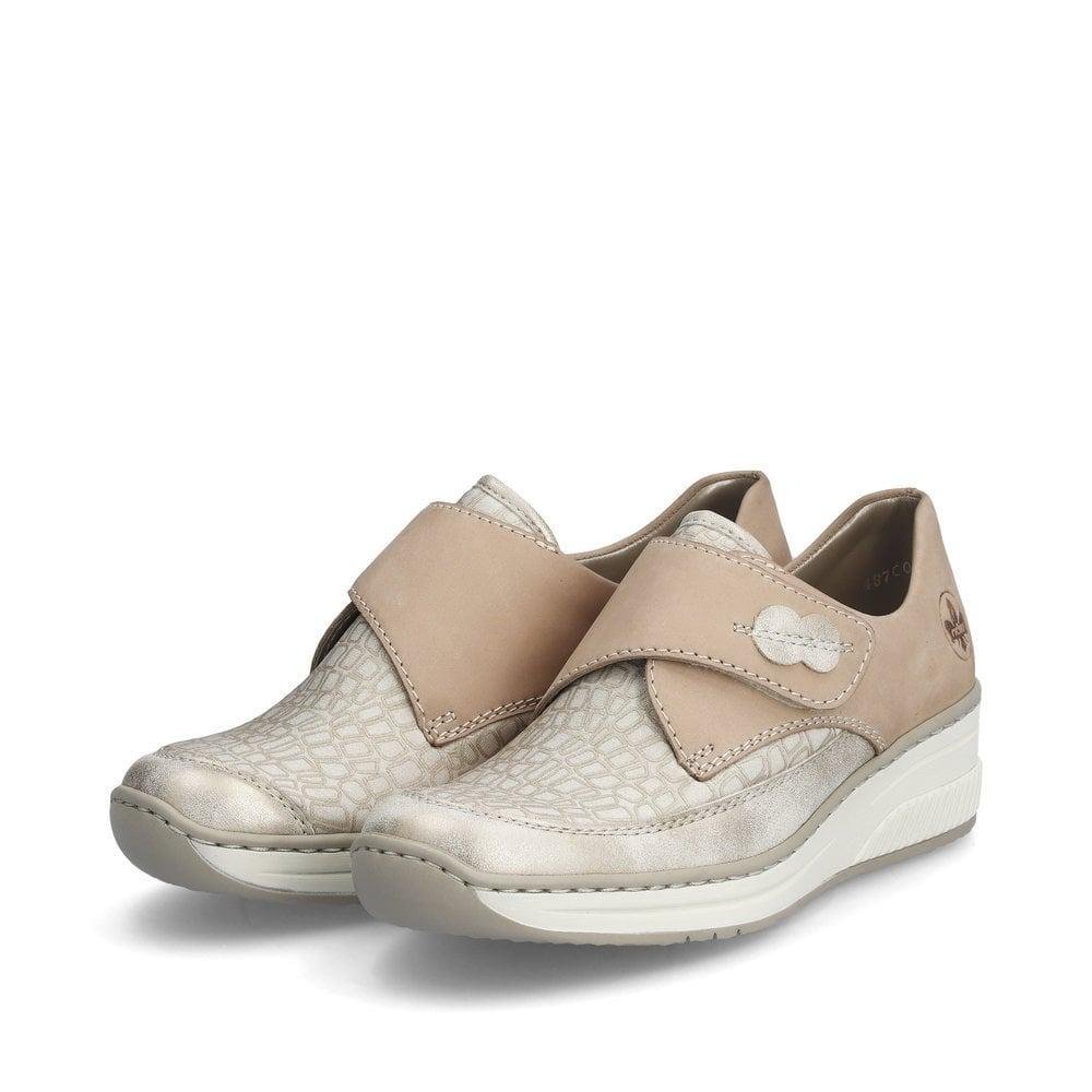 Rieker Doris Womens Shoes - Beige - Beales department store