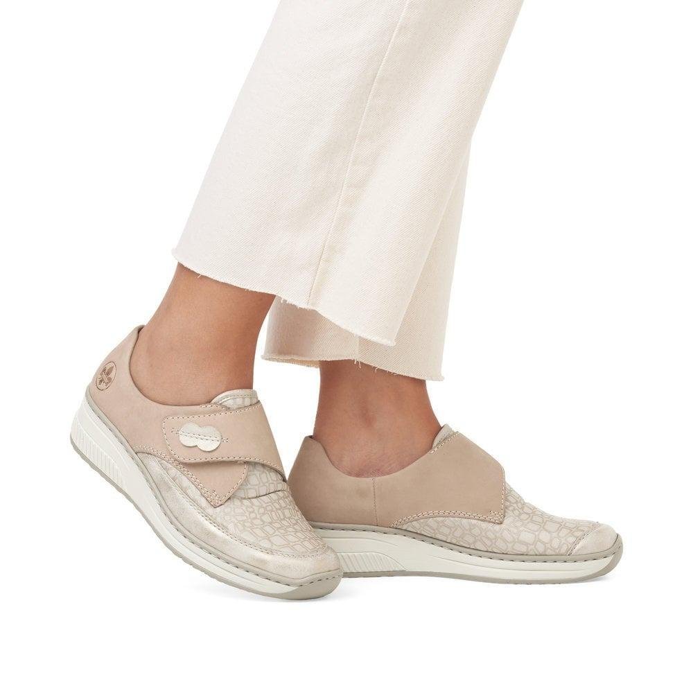 Rieker Doris Womens Shoes - Beige - Beales department store