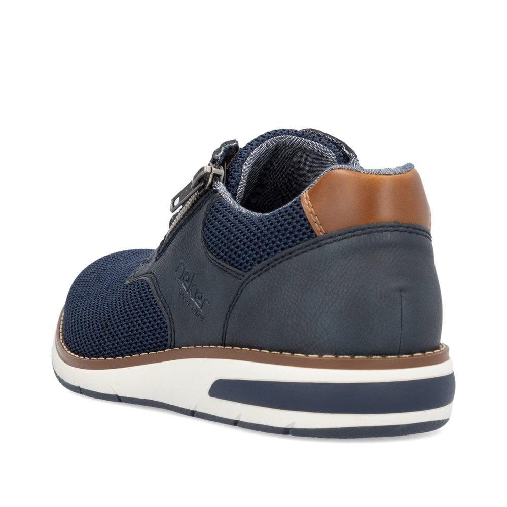 Rieker Dustin Mens Shoes - Blue - Beales department store