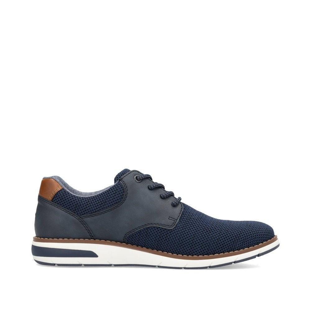 Rieker Dustin Mens Shoes - Blue - Beales department store