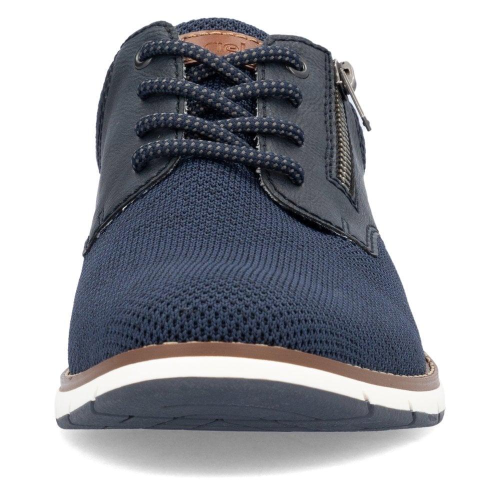 Rieker Dustin Mens Shoes - Blue - Beales department store