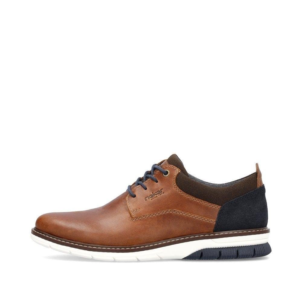 Rieker Dustin Mens Shoes - Brown - Beales department store