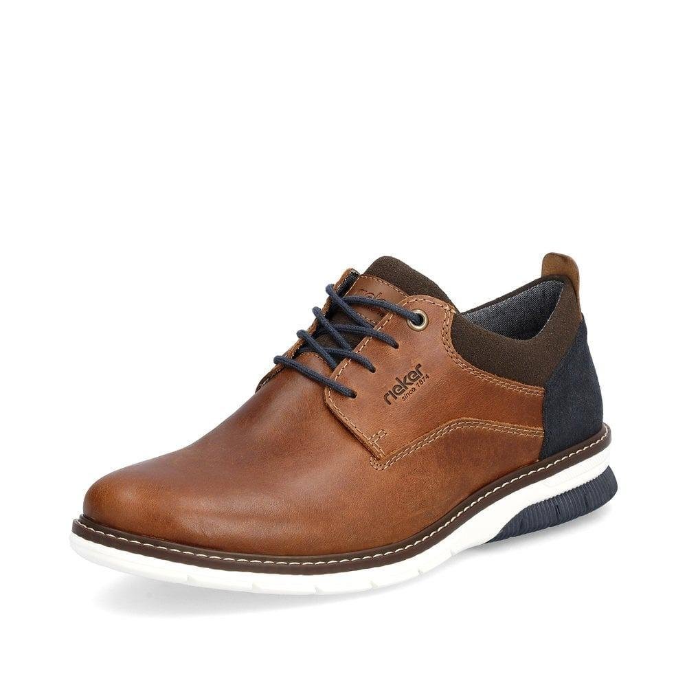 Rieker Dustin Mens Shoes - Brown - Beales department store