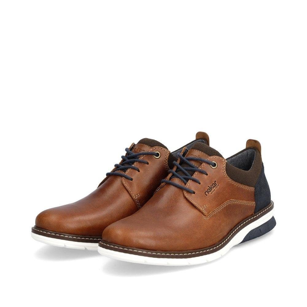 Rieker Dustin Mens Shoes - Brown - Beales department store