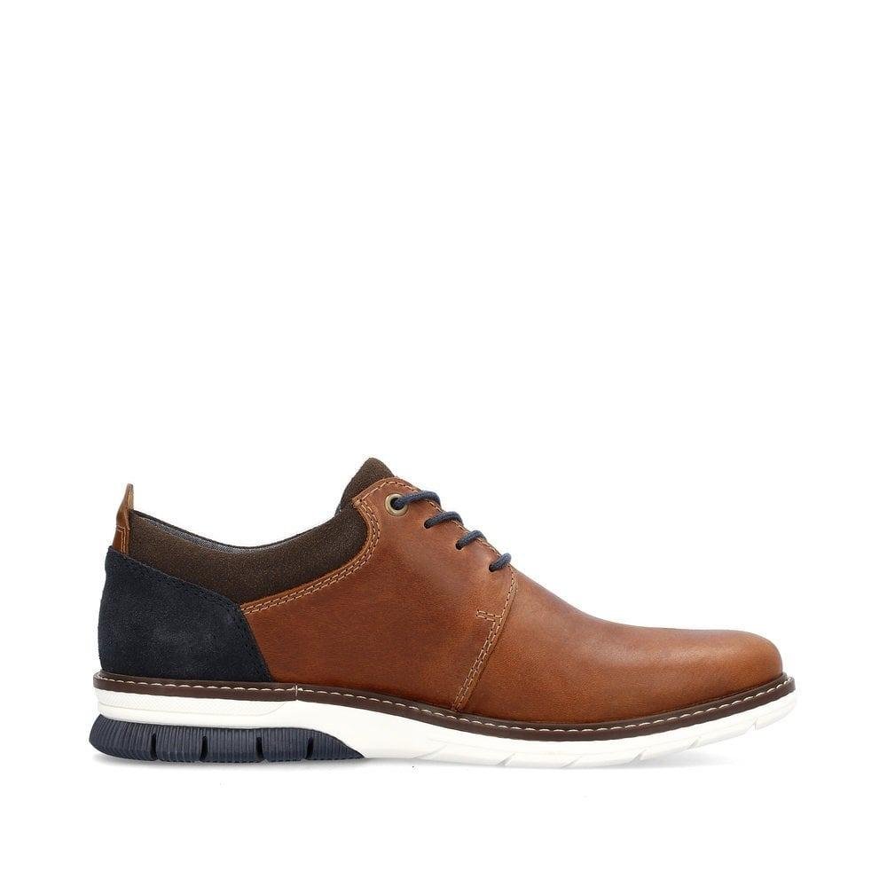 Rieker Dustin Mens Shoes - Brown - Beales department store