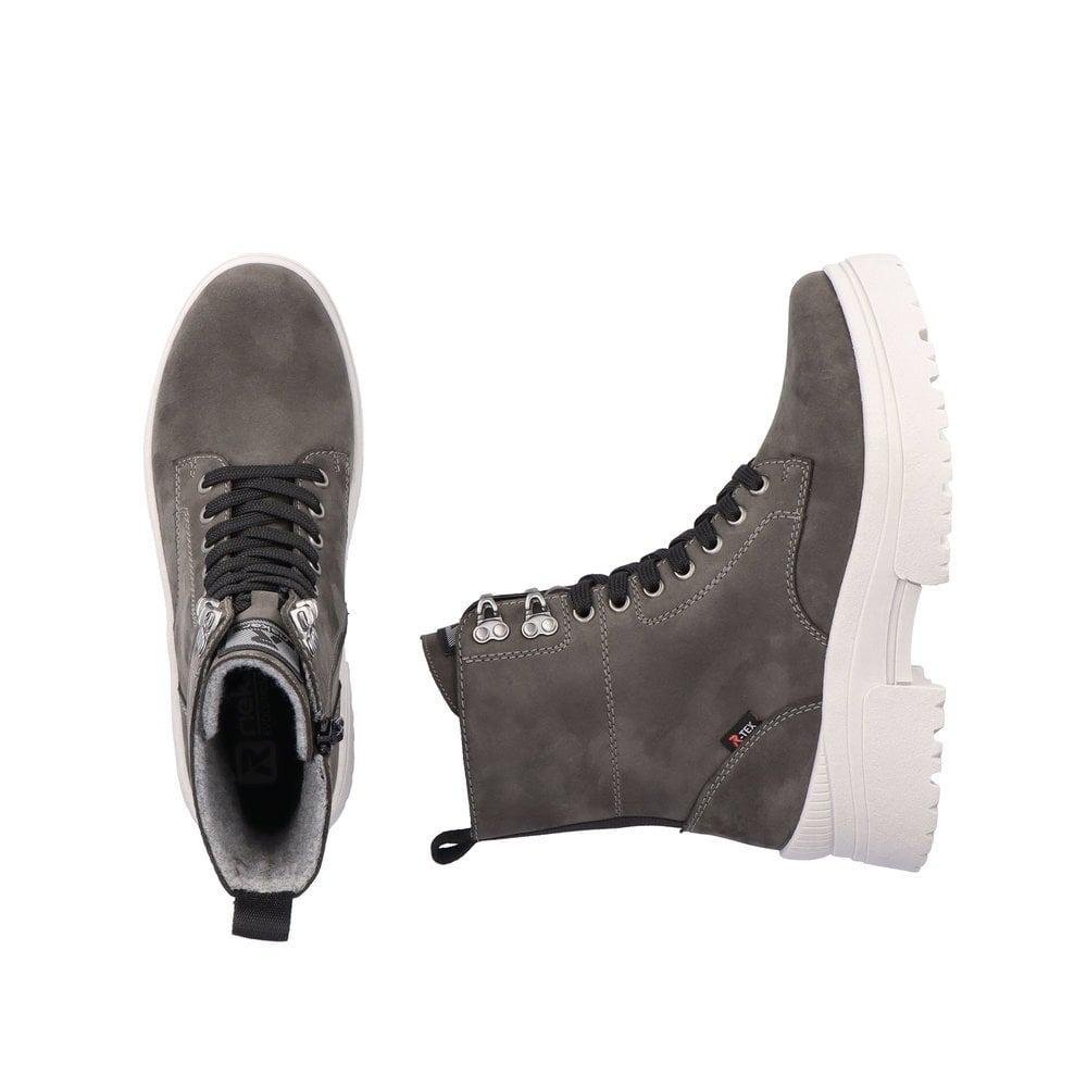 Rieker Evolution Mercina Womens Shoes - Grey - Beales department store