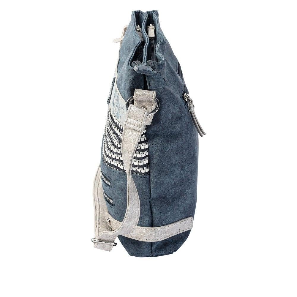 Rieker H1346 - 16 Handbag Zipper - Blue Combination - Size S - Beales department store