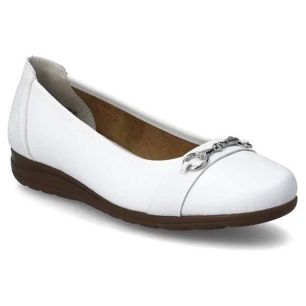 Rieker L9360 - 80 Anita Womens Shoes - White - Beales department store