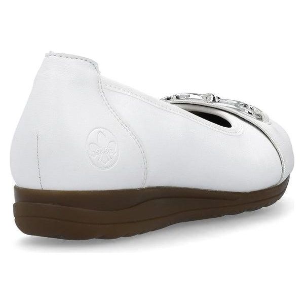 Rieker L9360 - 80 Anita Womens Shoes - White - Beales department store