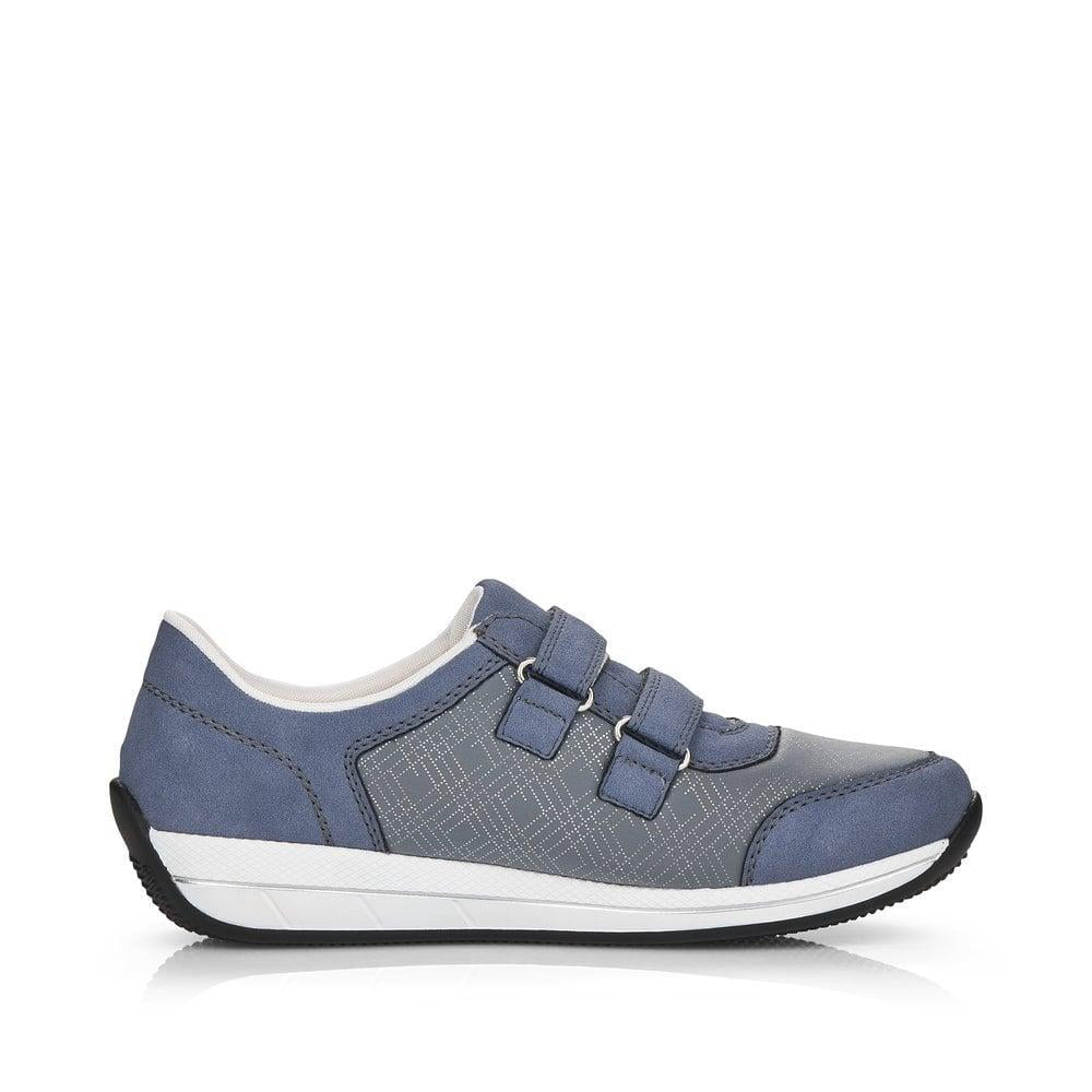 Rieker N1168 - 14 Dena Womens Shoes - Blue - Beales department store