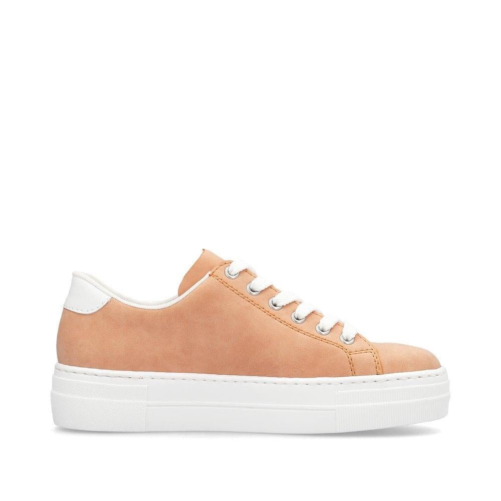 Rieker N49W1 - 38 Enya Womens Shoes - Orange - Beales department store