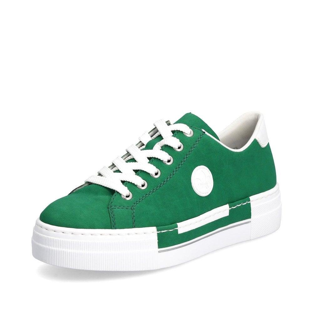 Rieker N49W1 - 52 Enya Womens Shoes - Green - Beales department store