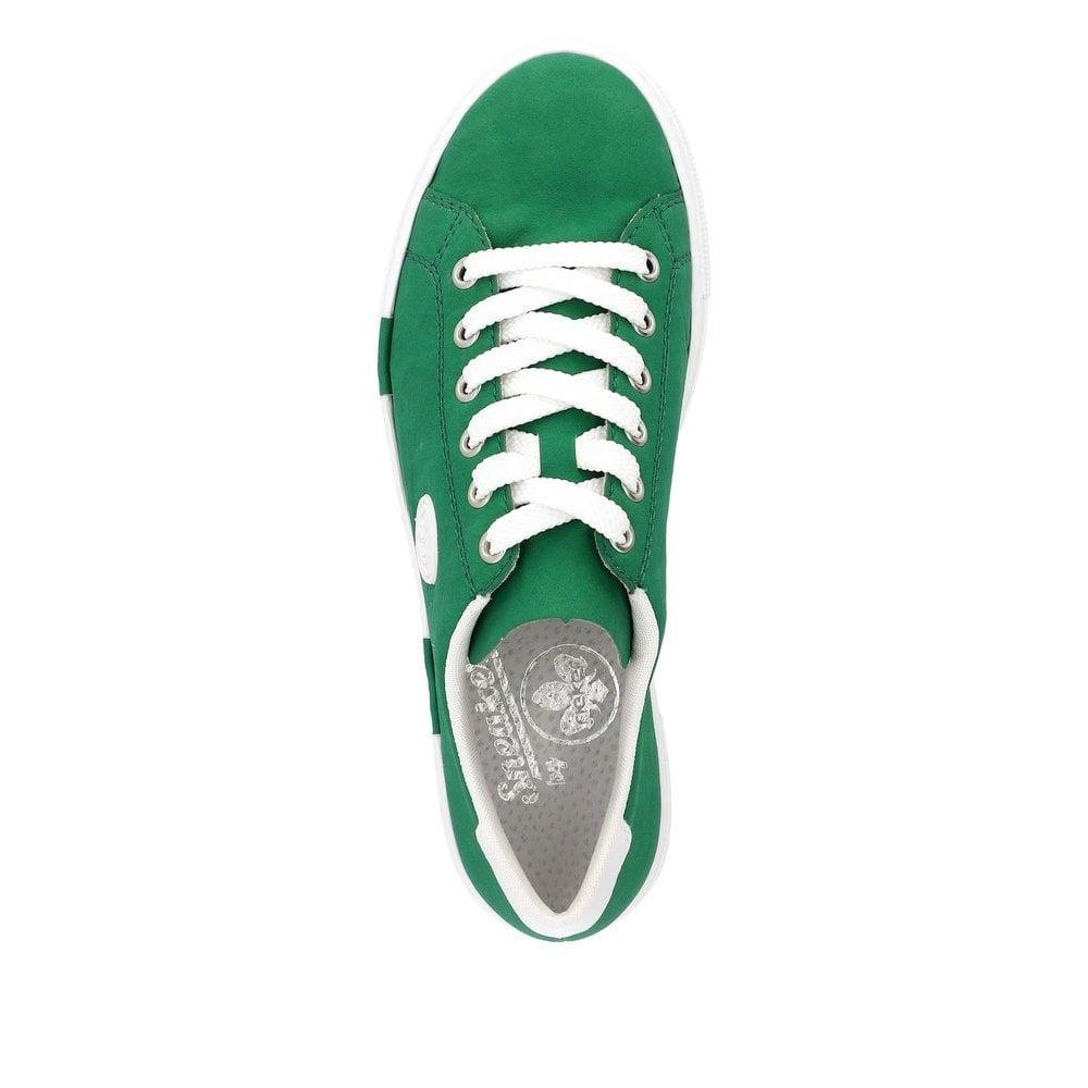 Rieker N49W1 - 52 Enya Womens Shoes - Green - Beales department store