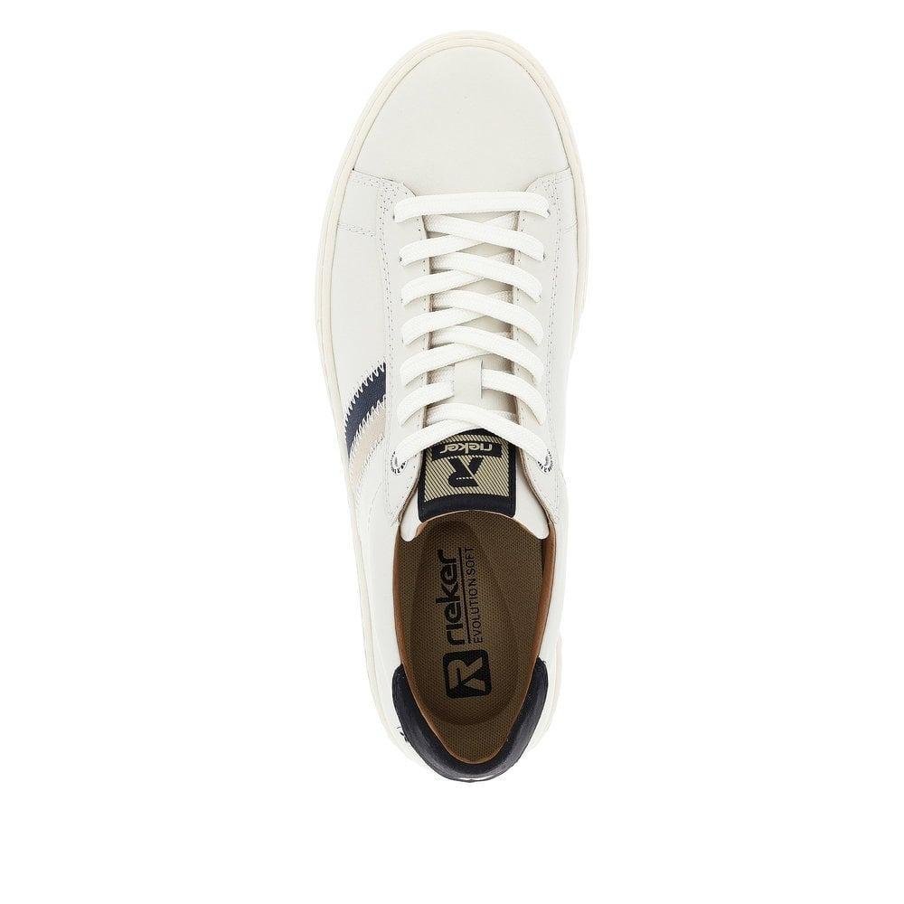 Rieker Nash Mens Shoes - White - Beales department store