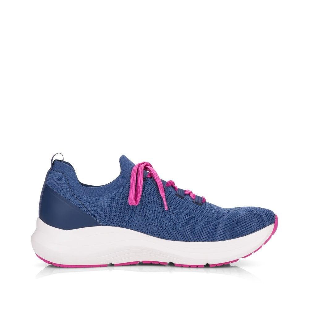 Rieker R - Evolution 42101 - 14 Ladies Shoes - Blue - Beales department store