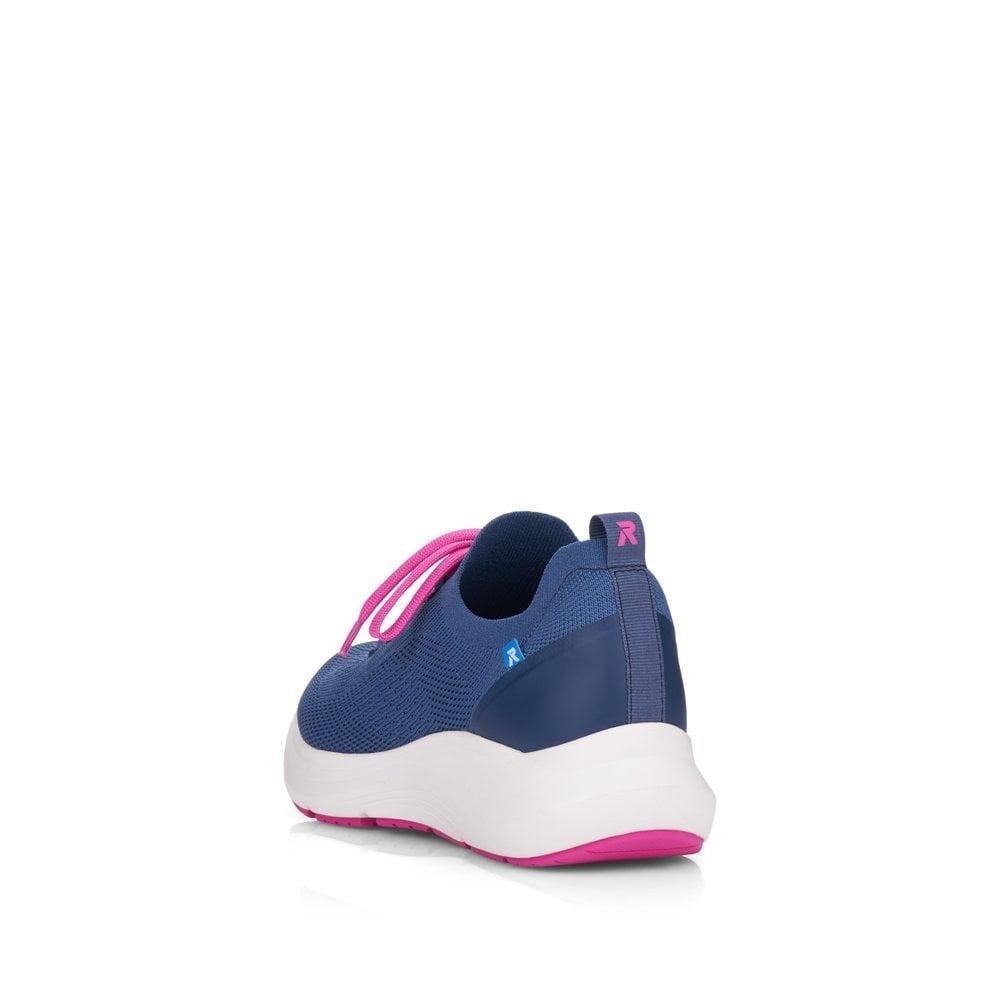 Rieker R - Evolution 42101 - 14 Ladies Shoes - Blue - Beales department store