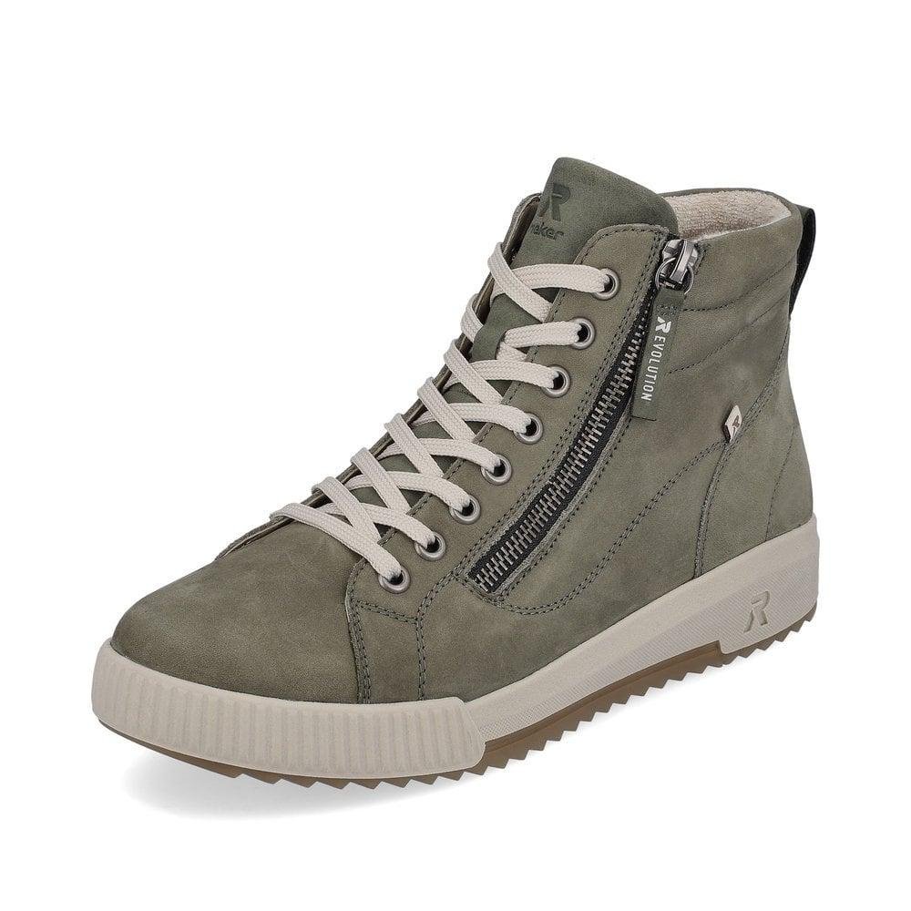 Rieker R-Evolution W0164-54 Adonia Womens Boots - Green - Beales department store